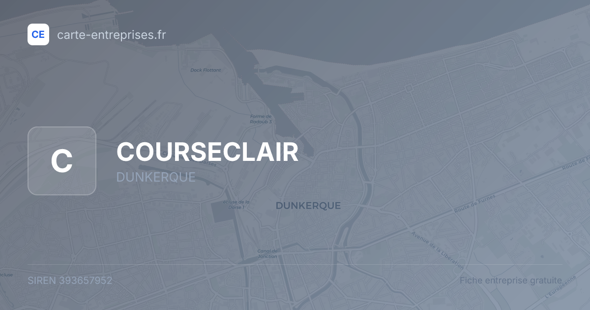 COURSECLAIR — 393657952 — fiche entreprise