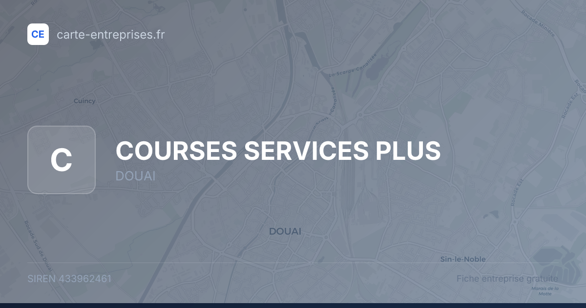 COURSES SERVICES PLUS — 433962461 — fiche entreprise