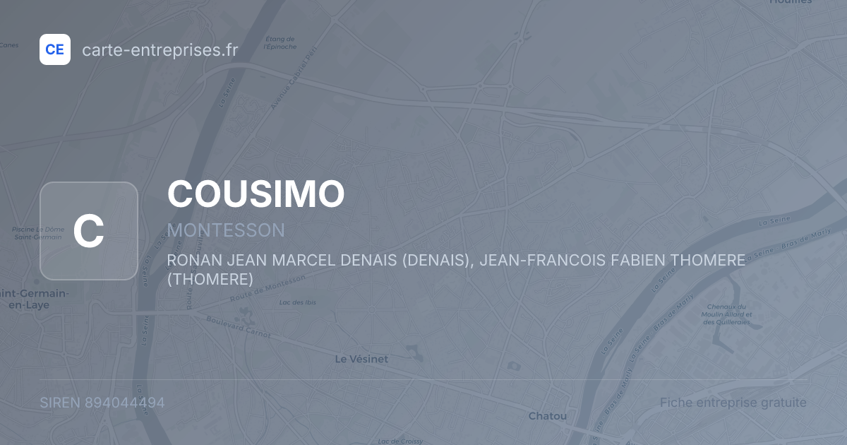 COUSIMO — 894044494 — fiche entreprise