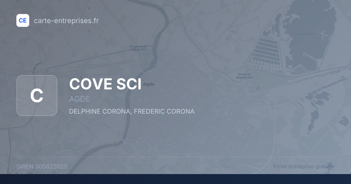 COVE SCI — 305822025 — fiche entreprise