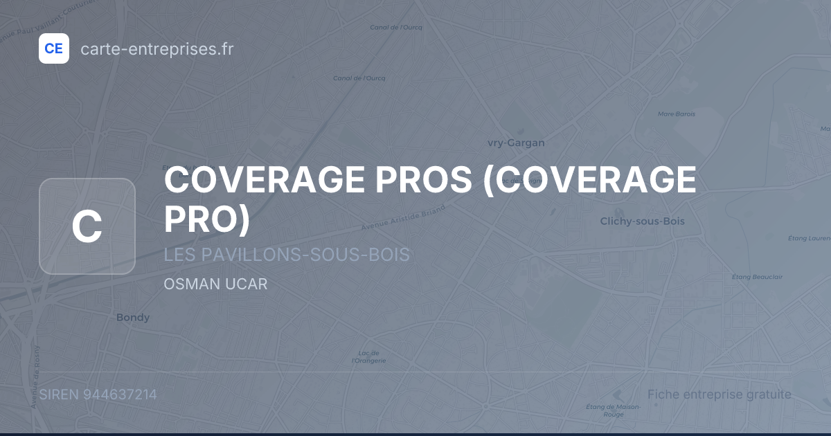 COVERAGE PROS (COVERAGE PRO) — 944637214 — fiche entreprise