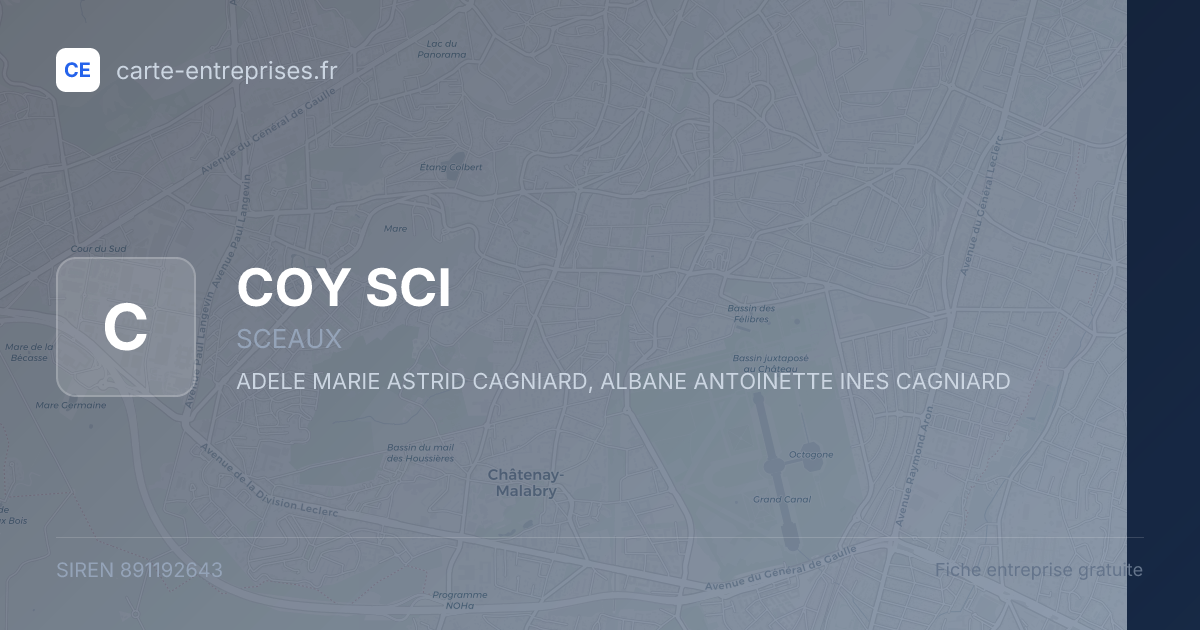 COY SCI — 891192643 — fiche entreprise