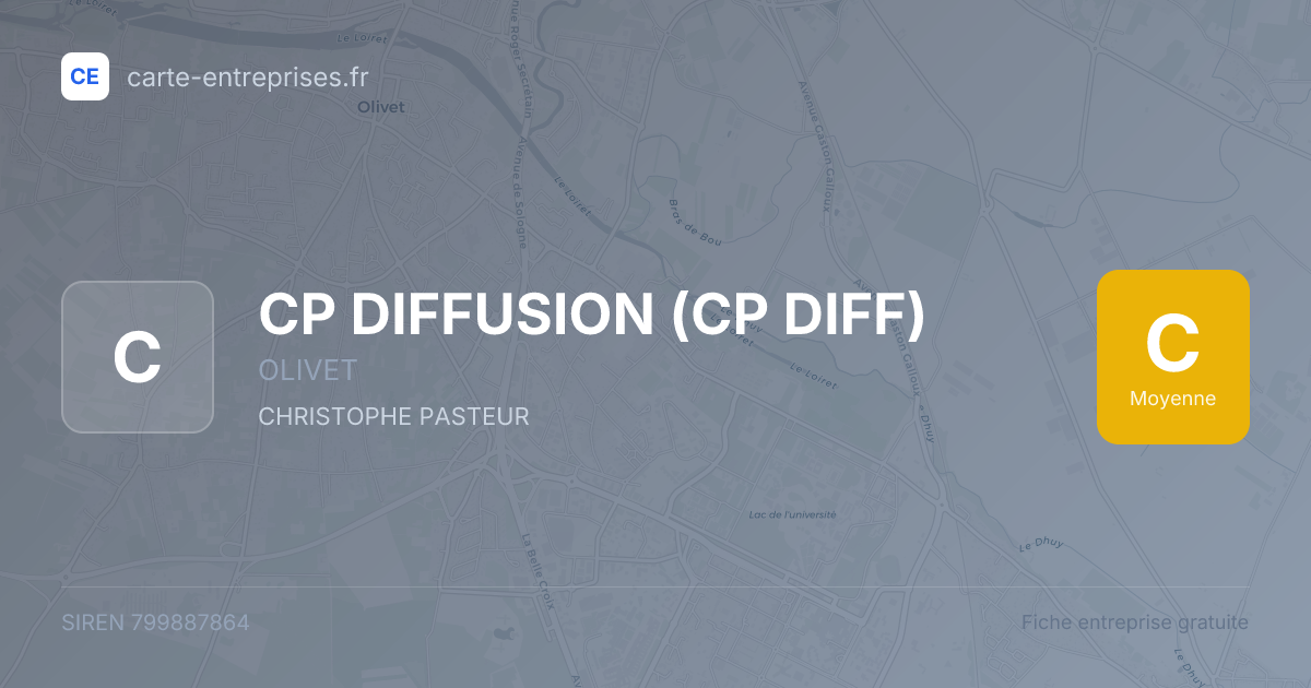 CP DIFFUSION (CP DIFF) — 799887864 — fiche entreprise