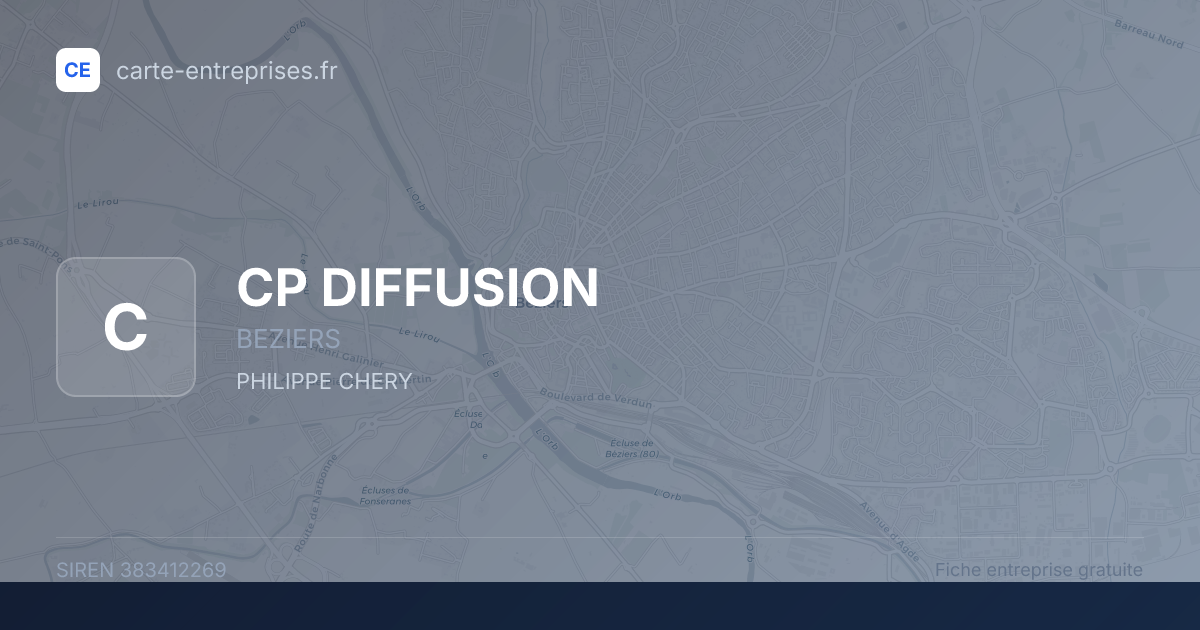 CP DIFFUSION — 383412269 — fiche entreprise