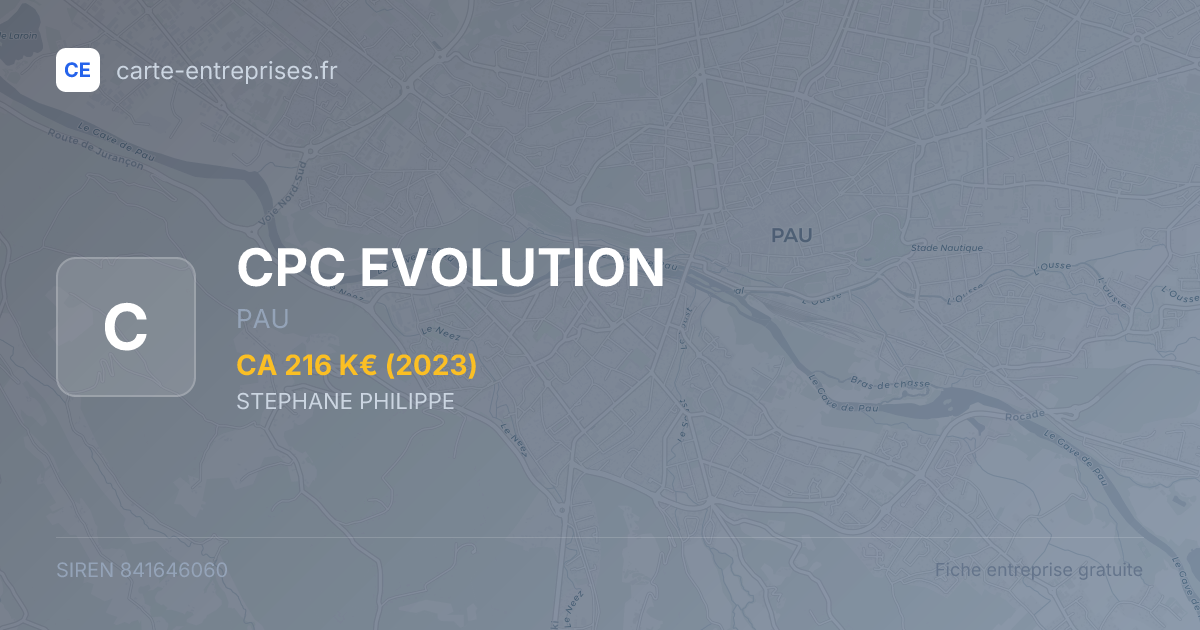 CPC EVOLUTION — 841646060 — fiche entreprise