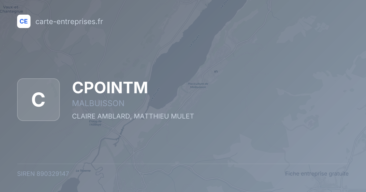 CPOINTM — 890329147 — fiche entreprise