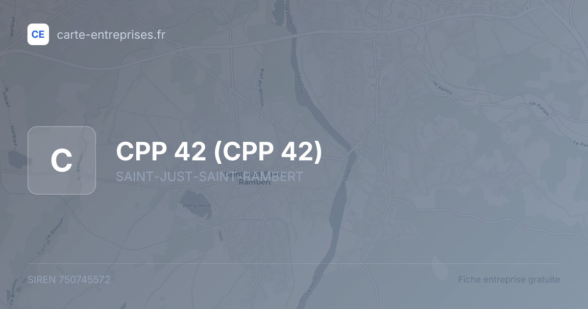 CPP 42 — 750745572 — fiche entreprise
