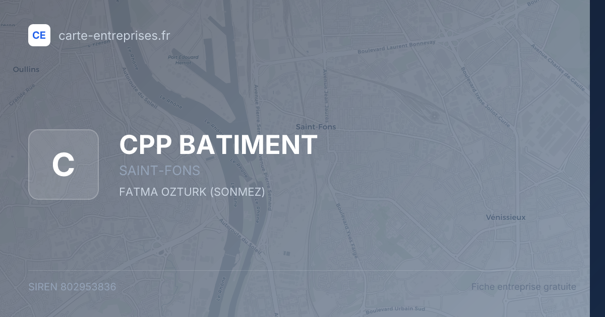 CPP BATIMENT — 802953836 — fiche entreprise