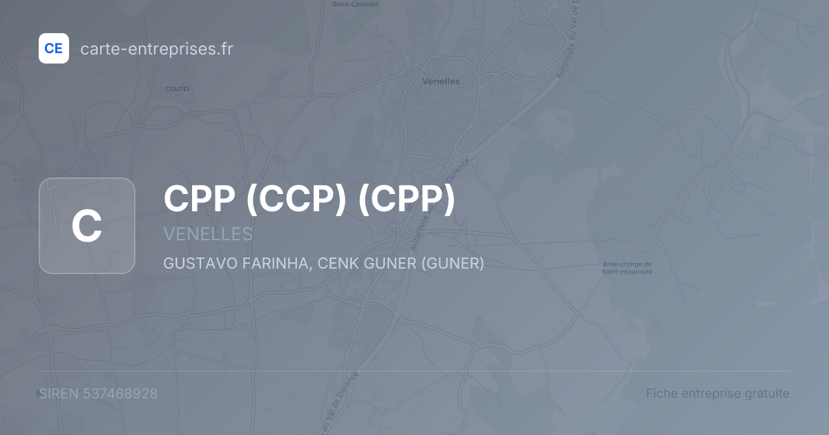 CPP (CCP) (CPP) — 537468928 — fiche entreprise