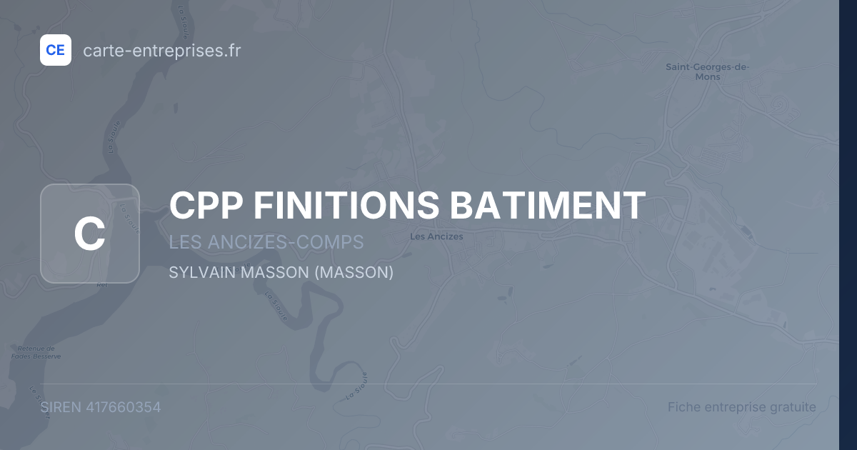 CPP FINITIONS BATIMENT — 417660354 — fiche entreprise
