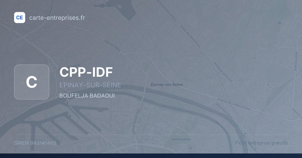 CPP-IDF — 943141465 — fiche entreprise
