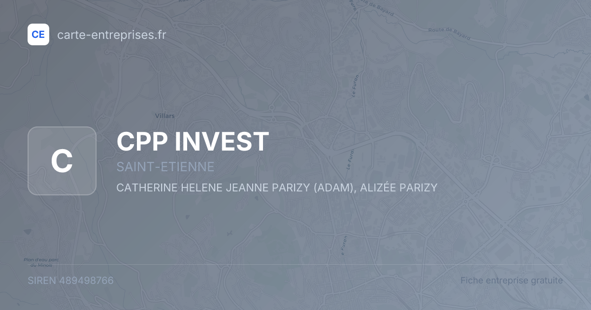 CPP INVEST — 489498766 — fiche entreprise