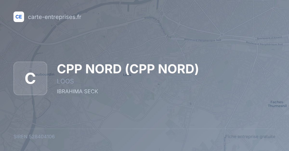 CPP NORD — 528404106 — fiche entreprise