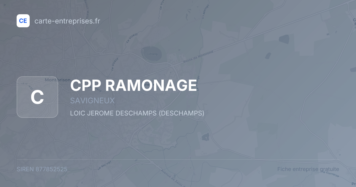 CPP RAMONAGE — 877852525 — fiche entreprise