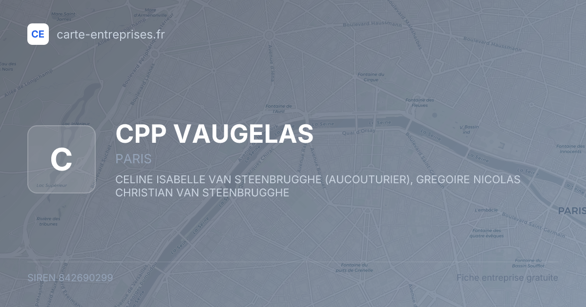 CPP VAUGELAS — 842690299 — fiche entreprise