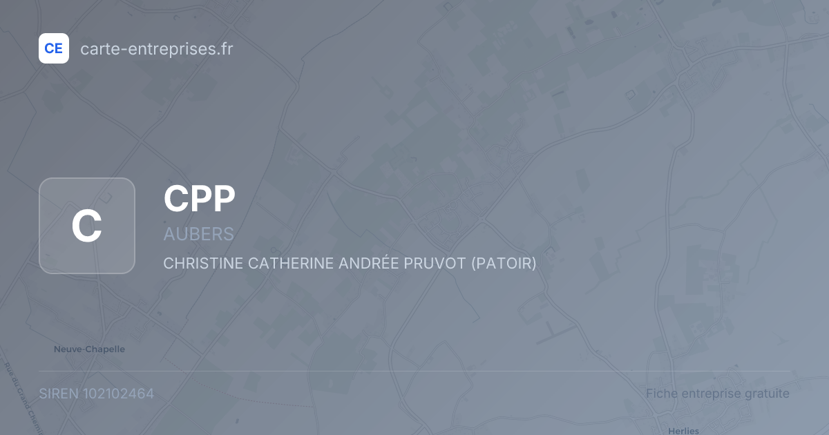 CPP — 102102464 — fiche entreprise