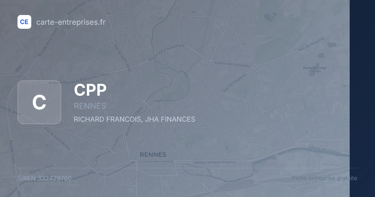 CPP — 332429760 — fiche entreprise