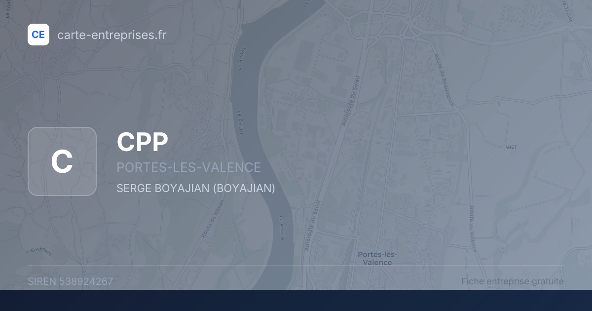 CPP — 538924267 — fiche entreprise