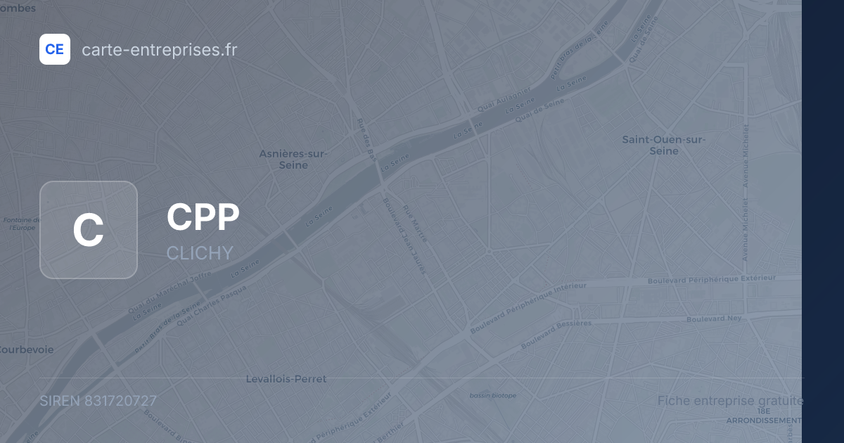 CPP — 831720727 — fiche entreprise