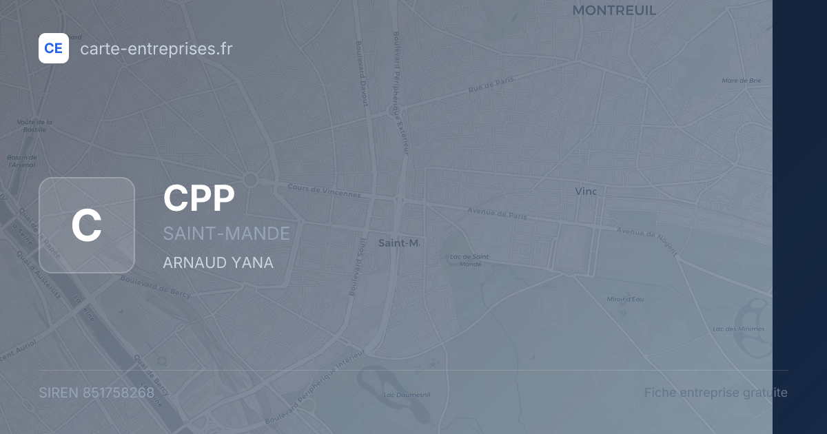 CPP — 851758268 — fiche entreprise