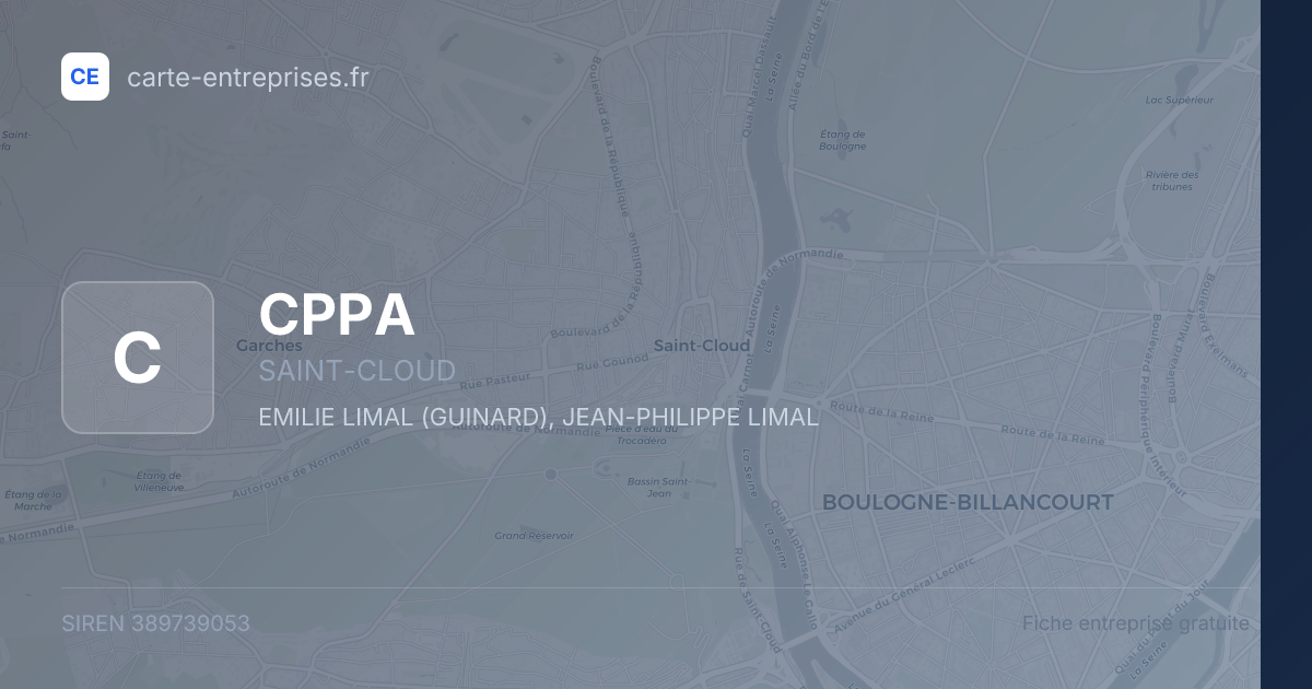 CPPA — 389739053 — fiche entreprise