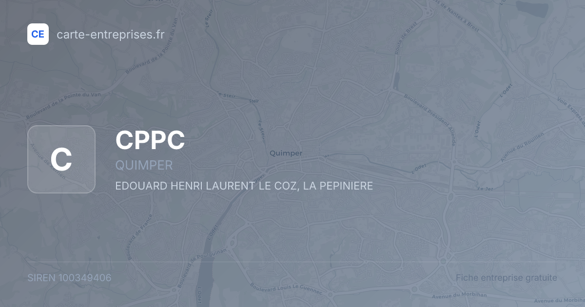 CPPC — 100349406 — fiche entreprise