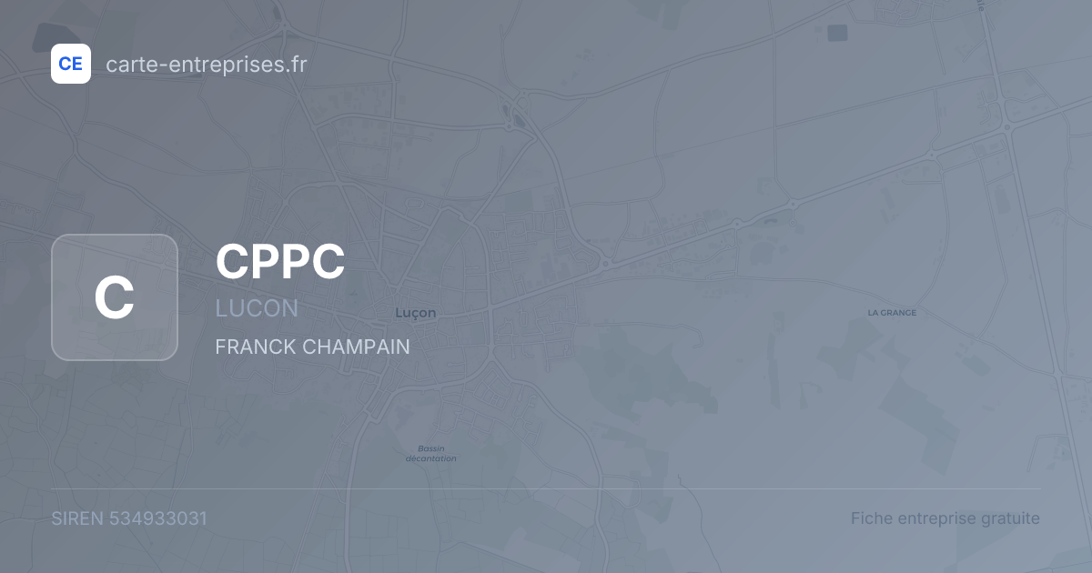 CPPC — 534933031 — fiche entreprise
