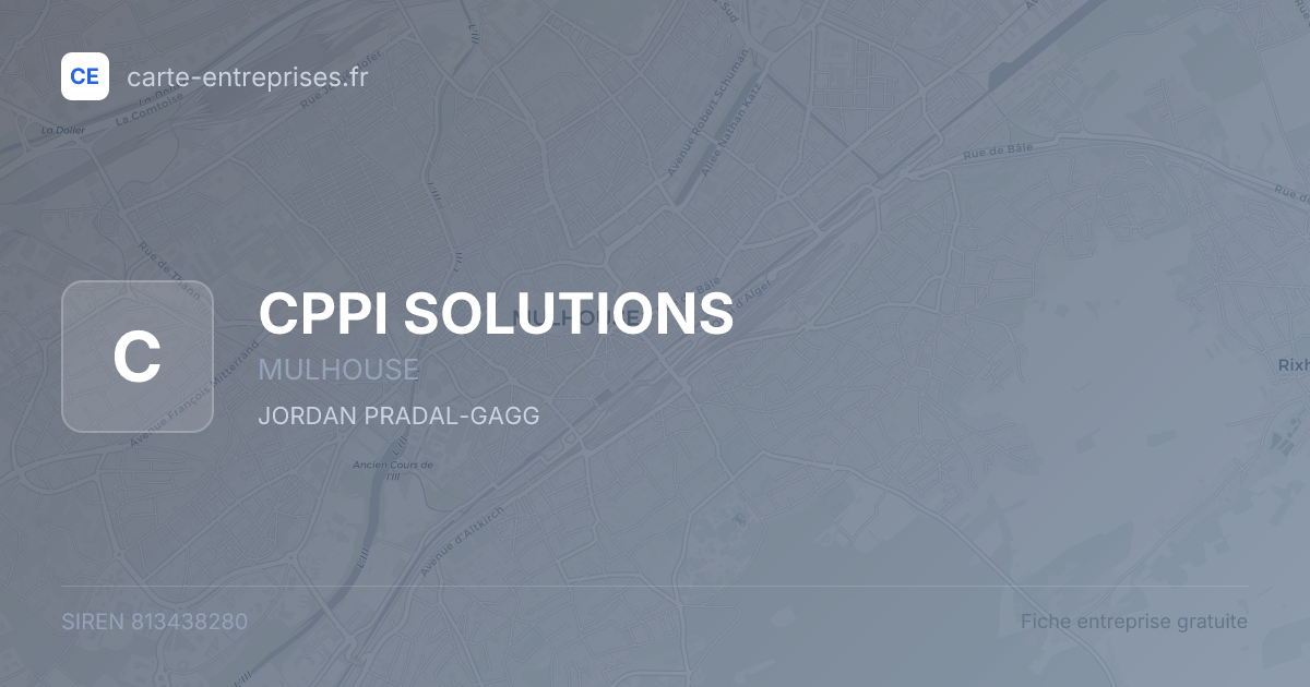 CPPI SOLUTIONS — 813438280 — fiche entreprise