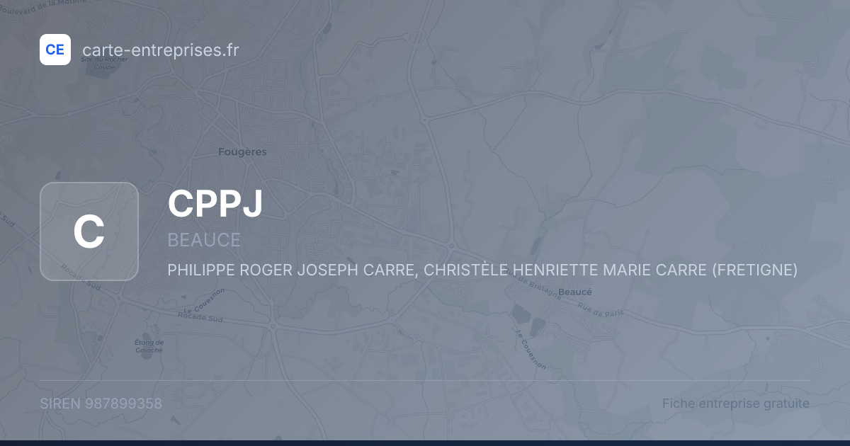CPPJ — 987899358 — fiche entreprise