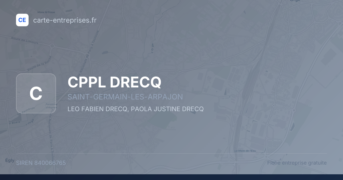 CPPL DRECQ — 840066765 — fiche entreprise