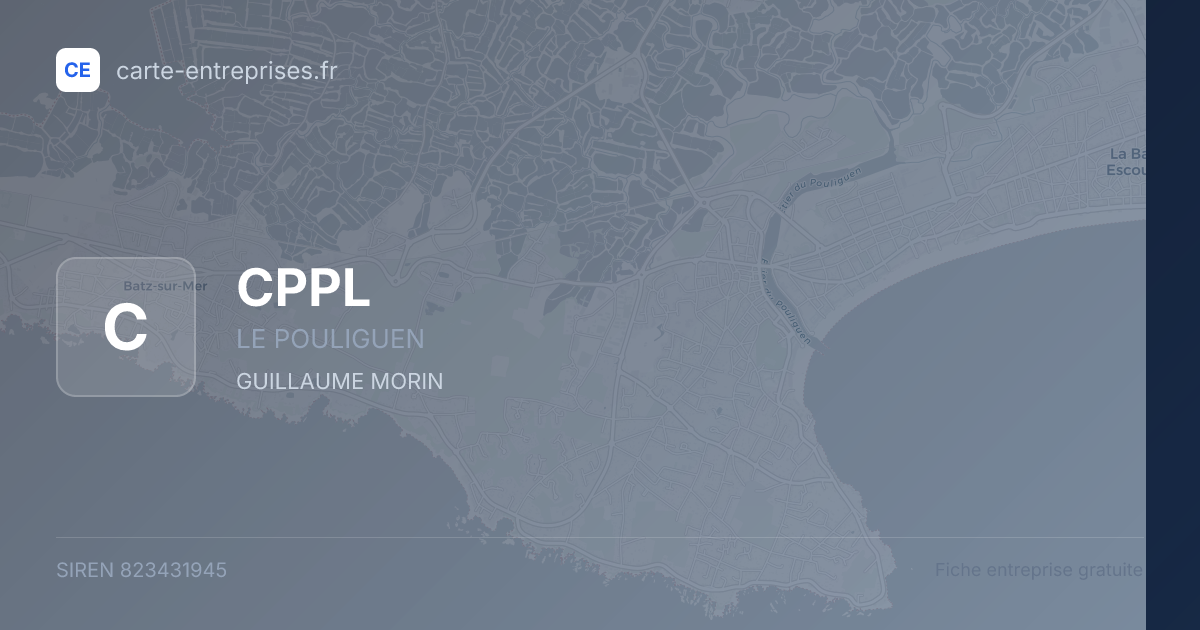 CPPL — 823431945 — fiche entreprise
