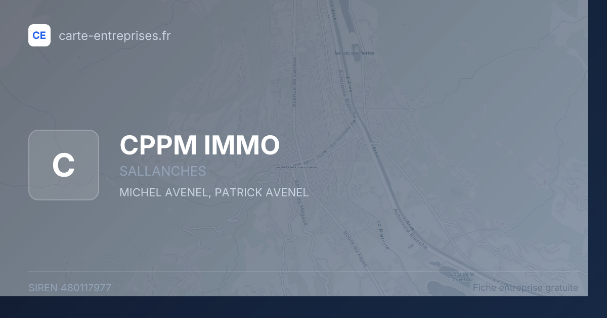 CPPM IMMO — 480117977 — fiche entreprise