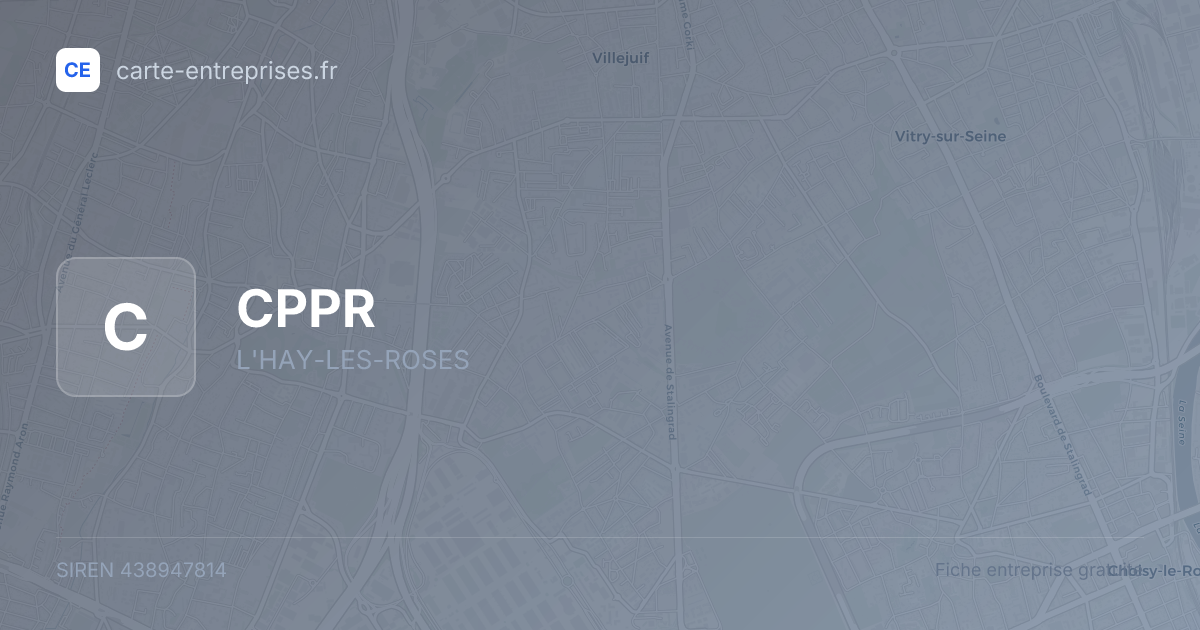 CPPR — 438947814 — fiche entreprise