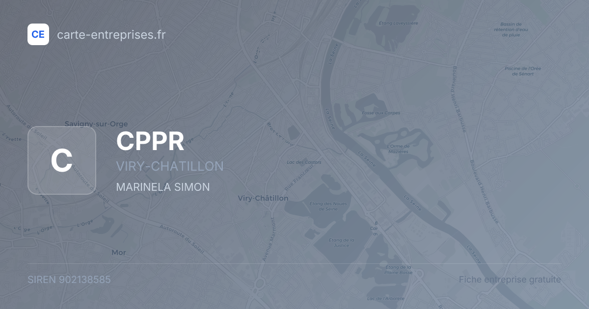 CPPR — 902138585 — fiche entreprise