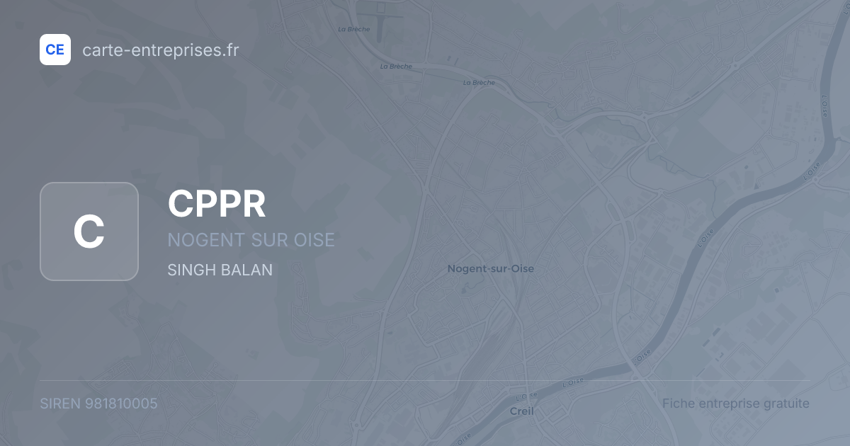 CPPR — 981810005 — fiche entreprise