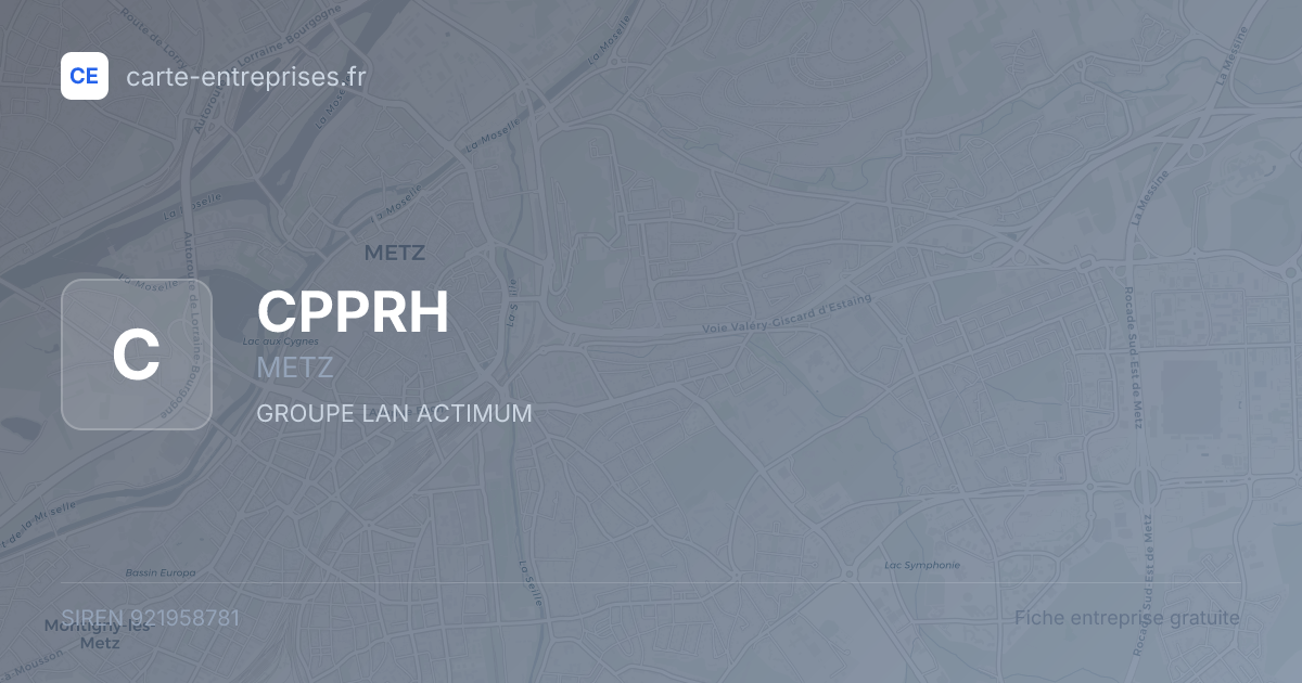 CPPRH — 921958781 — fiche entreprise