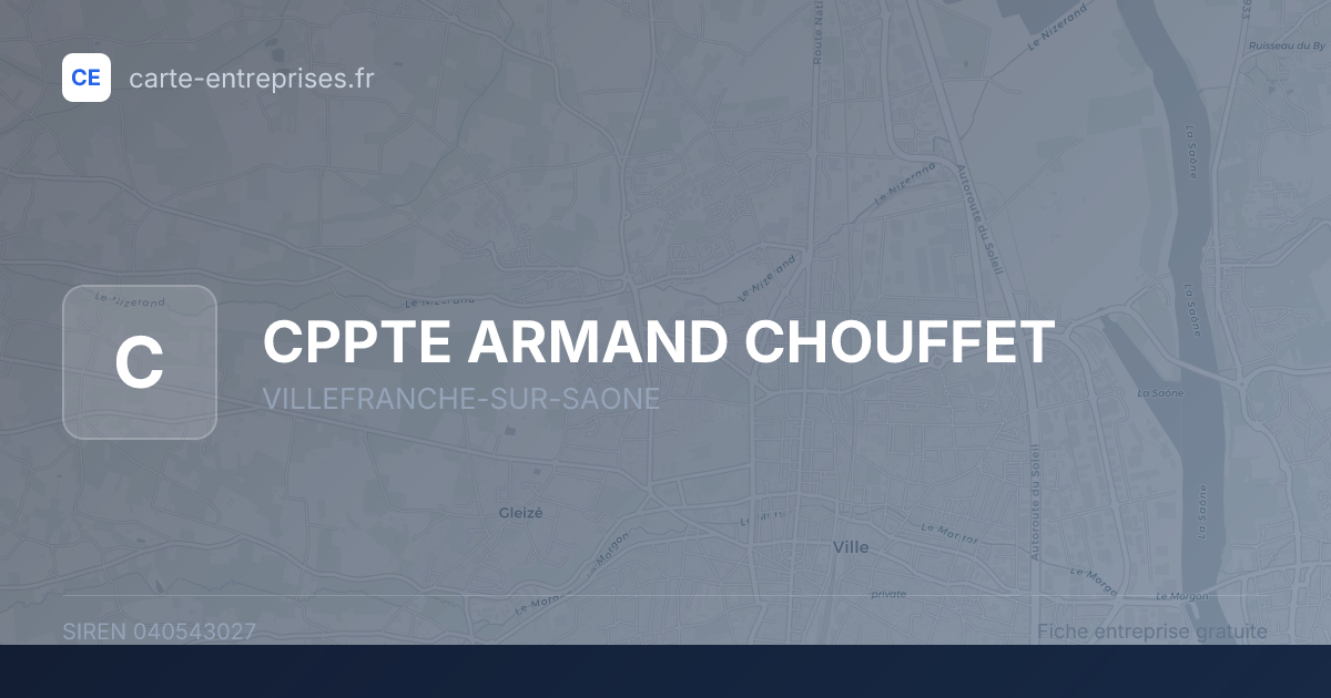 CPPTE ARMAND CHOUFFET — 040543027 — fiche entreprise