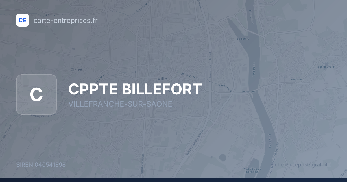 CPPTE BILLEFORT — 040541898 — fiche entreprise