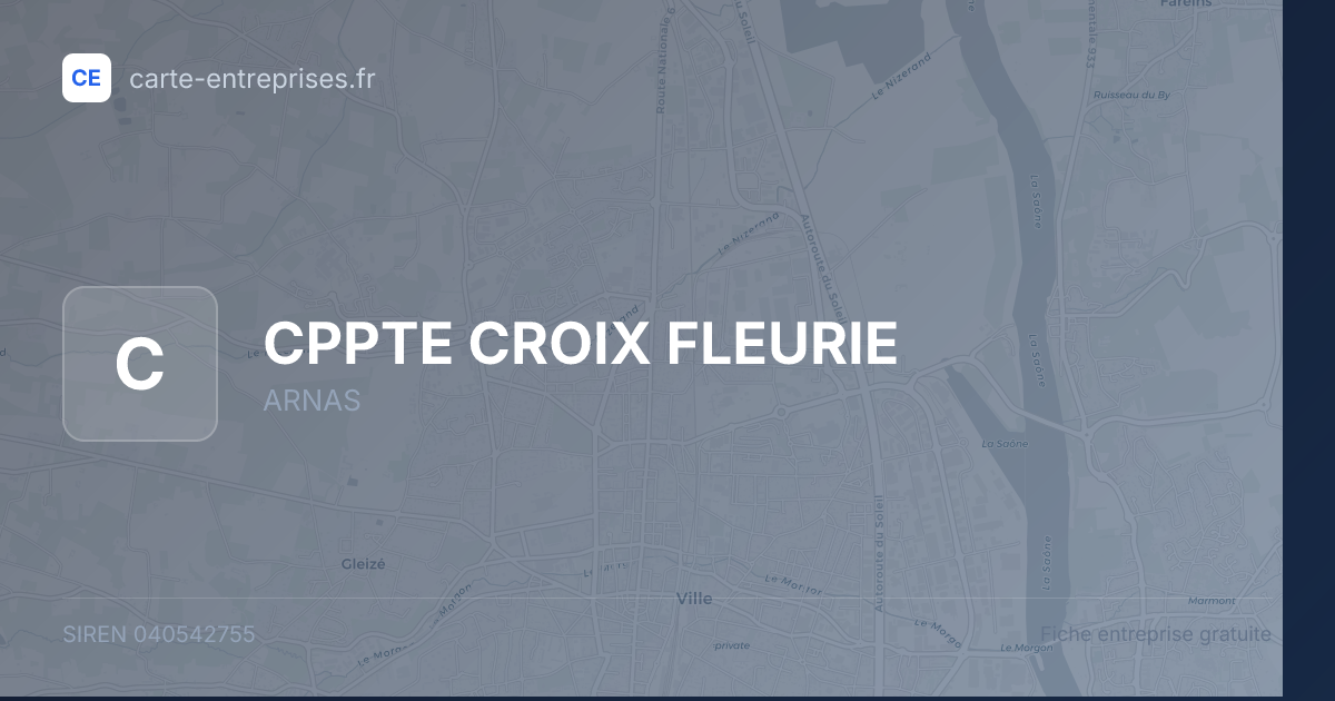 CPPTE CROIX FLEURIE — 040542755 — fiche entreprise
