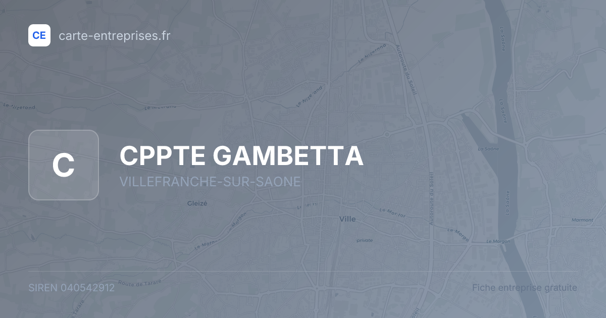 CPPTE GAMBETTA — 040542912 — fiche entreprise
