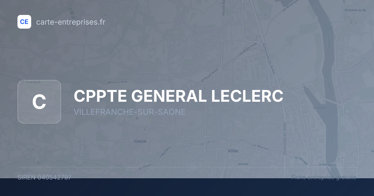 CPPTE GENERAL LECLERC — 040542797 — fiche entreprise