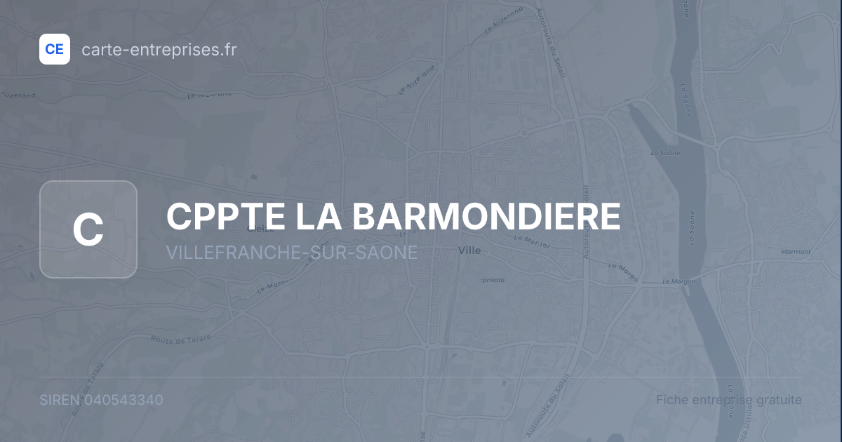CPPTE LA BARMONDIERE — 040543340 — fiche entreprise