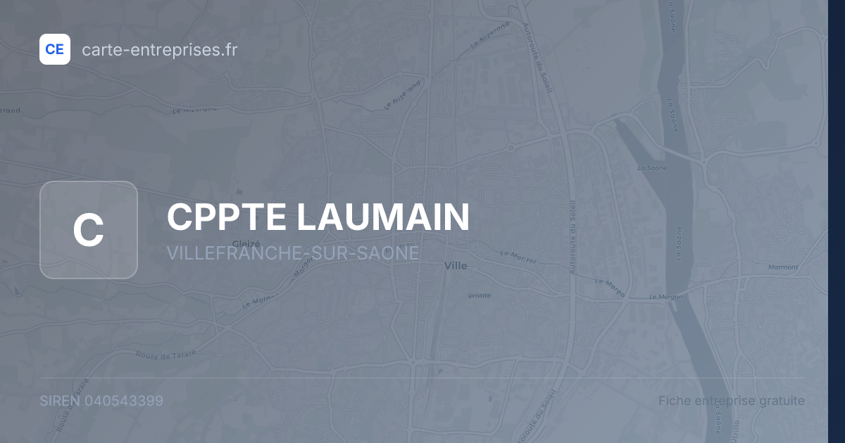 CPPTE LAUMAIN — 040543399 — fiche entreprise