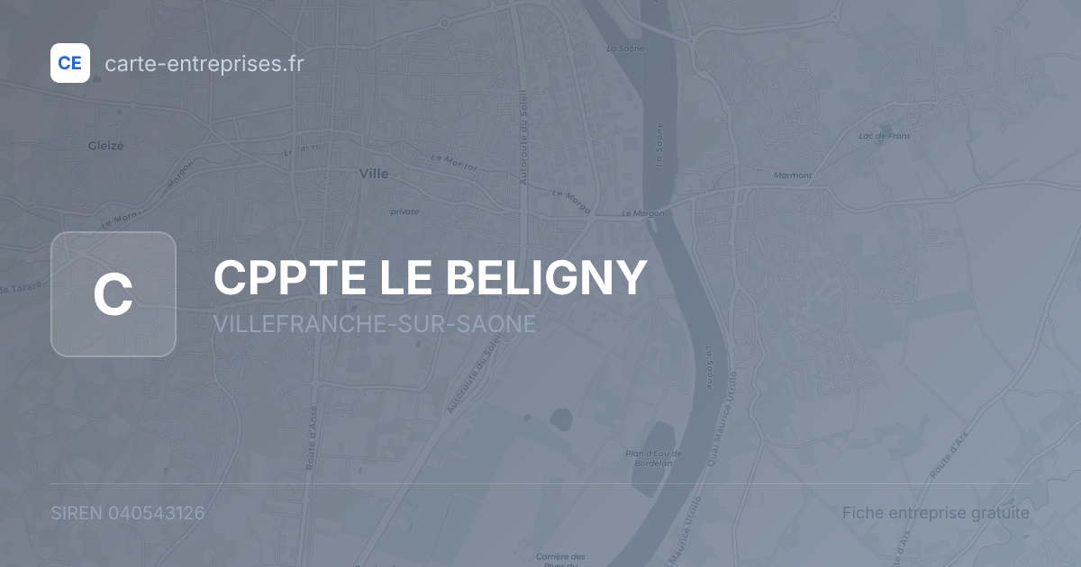 CPPTE LE BELIGNY — 040543126 — fiche entreprise