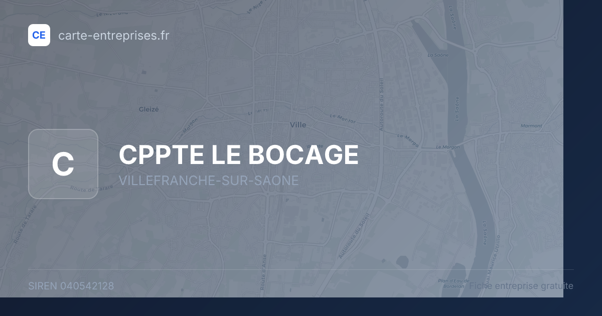 CPPTE LE BOCAGE — 040542128 — fiche entreprise