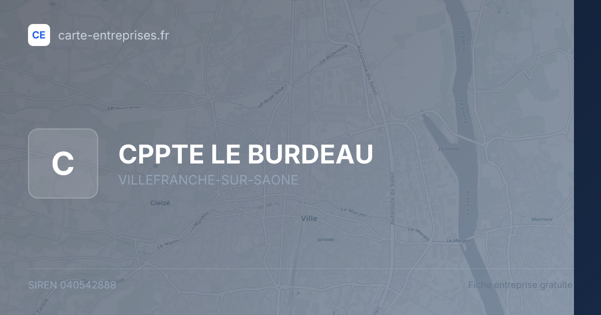 CPPTE LE BURDEAU — 040542888 — fiche entreprise