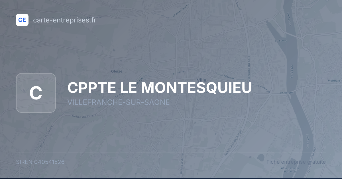 CPPTE LE MONTESQUIEU — 040541526 — fiche entreprise