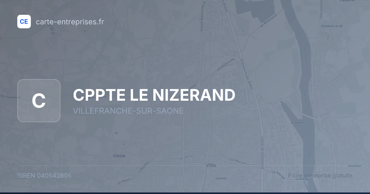 CPPTE LE NIZERAND — 040542805 — fiche entreprise