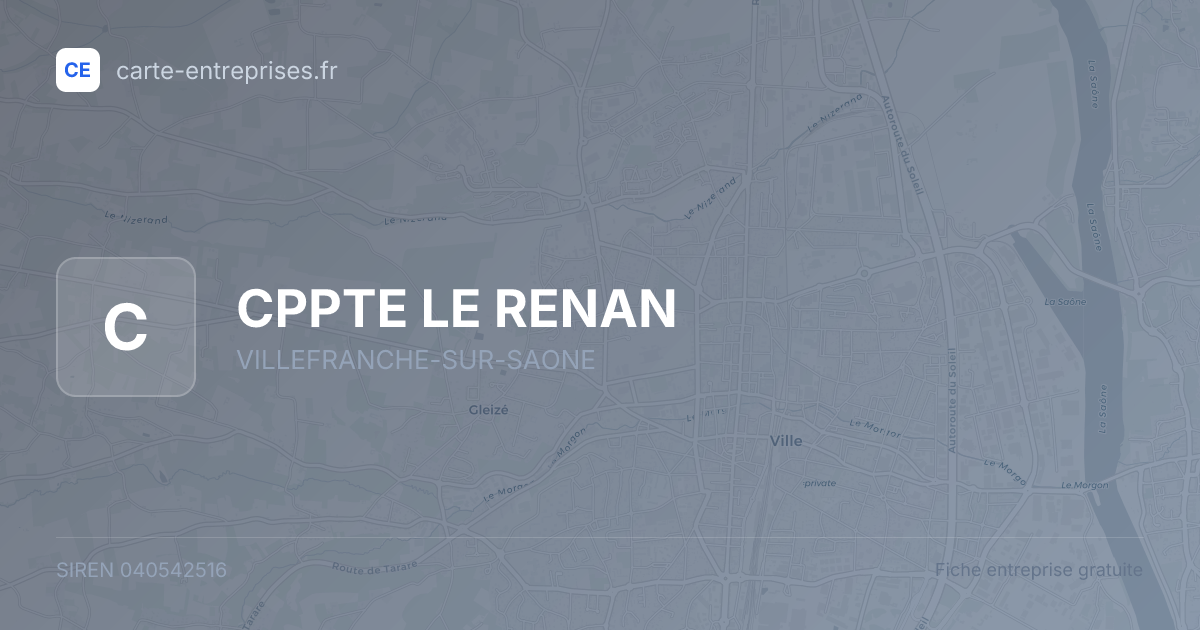 CPPTE LE RENAN — 040542516 — fiche entreprise