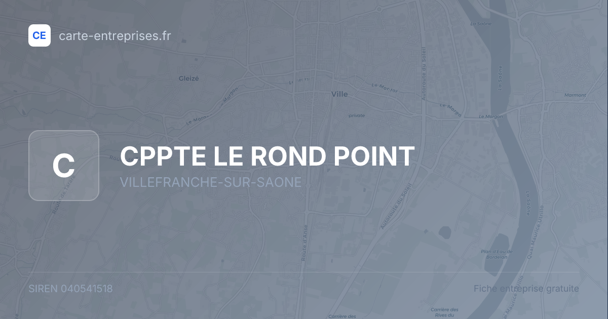 CPPTE LE ROND POINT — 040541518 — fiche entreprise